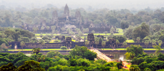 Angkor tilt-shift effects