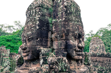 Bayon temple faces
