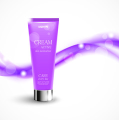 Skin moisturizer cosmetic ads template