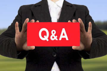 (Q&A) question and answer