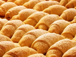 diagonal view of fresh bagel snacks