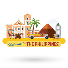 Illustration of the Philippines's landmarks and icons