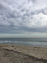 cloudy day at the beach