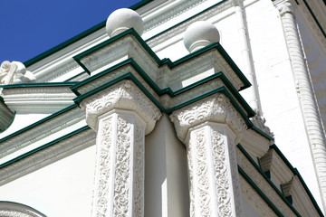 Details of white orthodox church