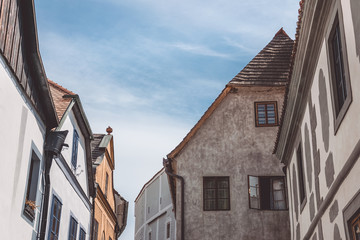Средневековые жилые дома в городе Чески Крумлов, Чехия