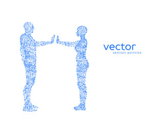 Vector illustration of couple on white background.
