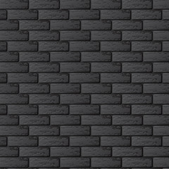 Black brick wall