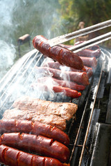 barbecue sausages