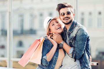 Couple in shopping