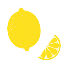 Lemon icon. Vector illustration