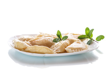 sweet boiled dumplings with cottage cheese