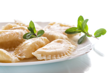 sweet boiled dumplings with cottage cheese