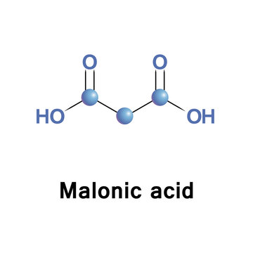 Malonic acid.The ionized form of malonic acid, as well as its esters and salts, are known as malonates.