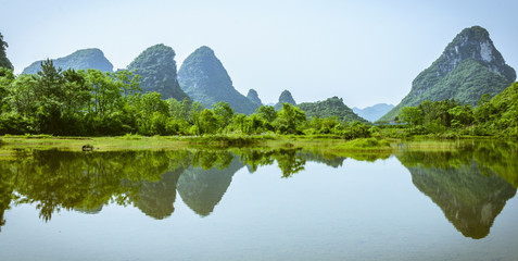 Fototapeta premium Beautiful countryside scenery in summer