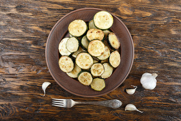 top view vegetarian food