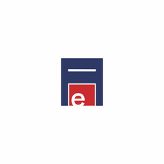 e letter technology logo