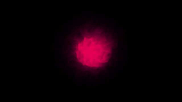 Magical Orb on a Black Background. Seamless loop