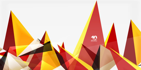 3d triangles geometric vector
