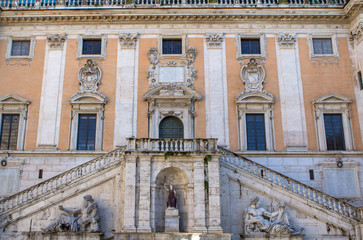 Senatorial palace at the Capitoline hill in Rome