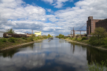 Magdeburger Industriehafen Panoramabild