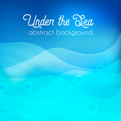 Underwater background, abctract vector illustration