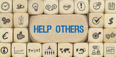 Help Others / Würfel mit Symbole