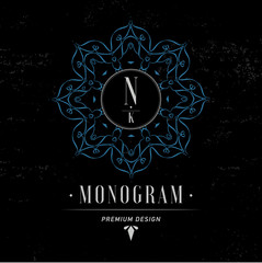 Monogram letter . Luxury logo fl