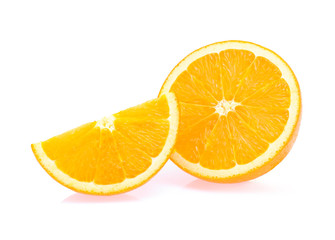 orange slice isolated on white background