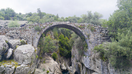 Fototapeta na wymiar The Bridged Canyon Antalya