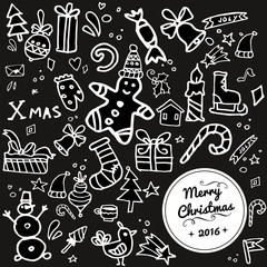 Doodle Christmas background