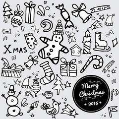 Doodle Christmas background
