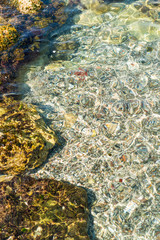 Stones underwater
