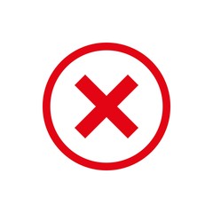 Delete icon vector