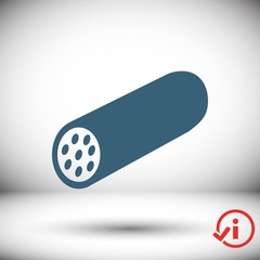 icon sausage stock vector illustration flat design
