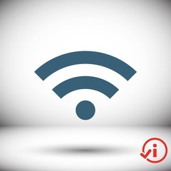 wifi icon stock vector illustration flat design