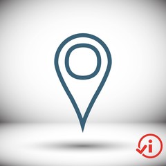 navigation icon stock vector illustration flat design