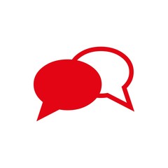 chat icon vector illustration. Flat design style