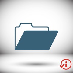 folder icon stock vector illustration flat design