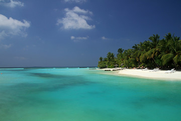 Maldivian beach, Ari Atol, Maldives