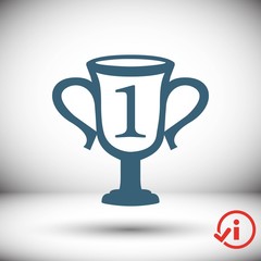 champions cup icon stock vector illustration flat design