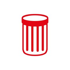 trash bin icon stock vector illustration