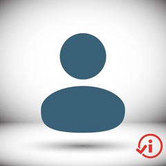 Man icon stock vector illustration flat design