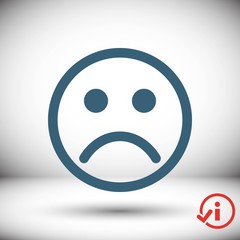 Smile icon stock vector illustration flat design