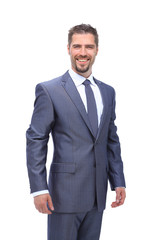 Successfull smiling businessman