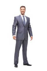 Business man on white background