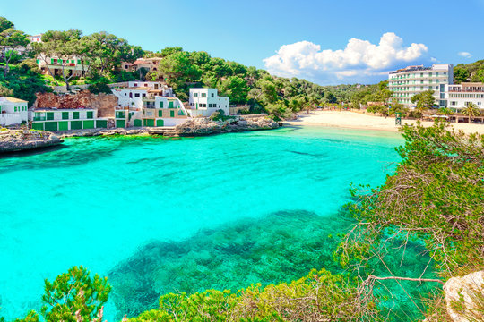 Mallorca Spanien Mittelmeer Strand Urlaub Cala Santanyi