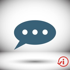 Speech Bubbles Icon. Chat pictogram icon stock vector illustration