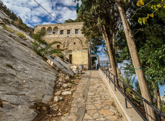 Fototapeta na wymiar Cave of Elijah in Haifa, Israel