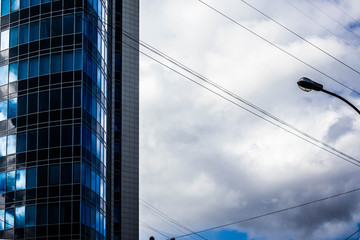 Obraz premium city building with the sky 