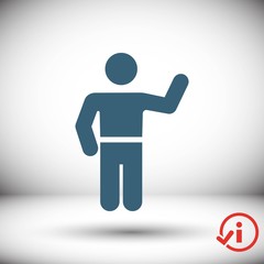 man icon stock vector illustration flat design